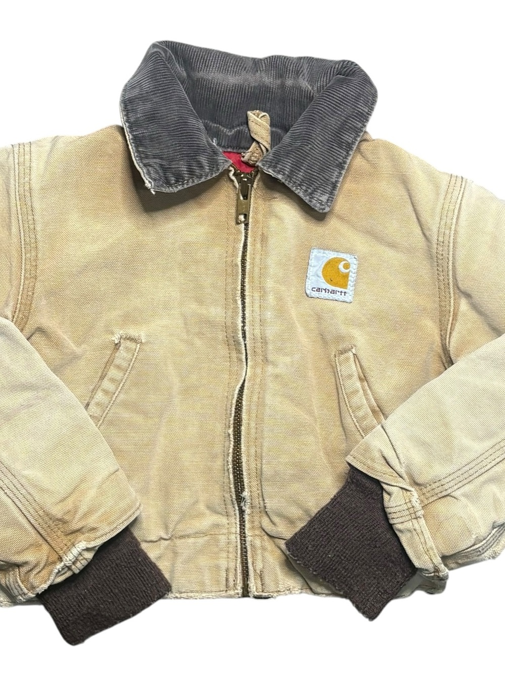 Vintage Carhartt Kids Detroit Active Duck Jacket Tan 2T/3T